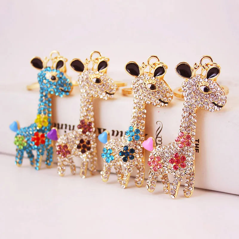 Cute Giraffe Alloy Unisex Bag Pendant Keychain