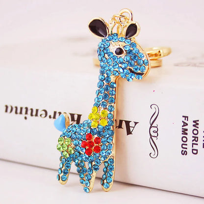 Cute Giraffe Alloy Unisex Bag Pendant Keychain