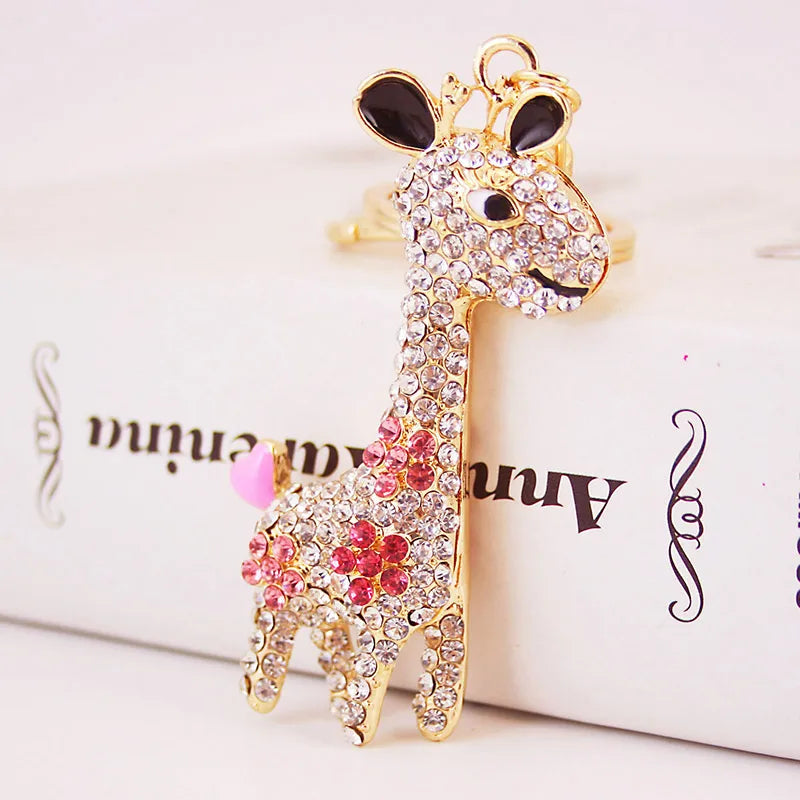 Cute Giraffe Alloy Unisex Bag Pendant Keychain