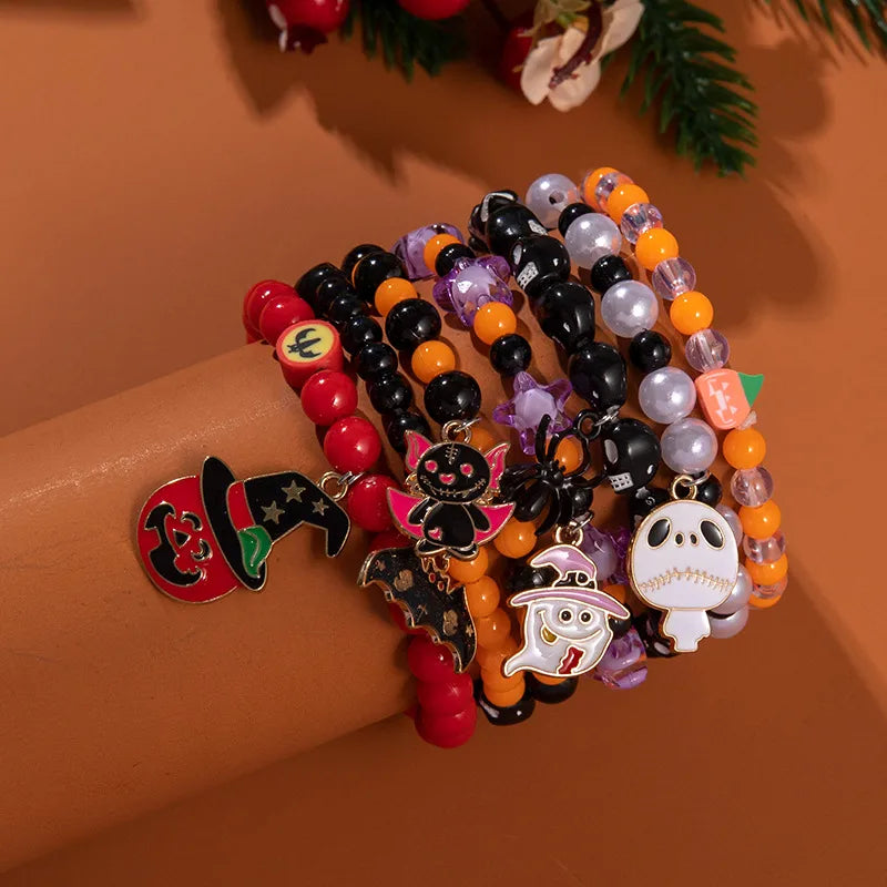 Cute Halloween Pattern Soft Clay Wholesale Bracelets