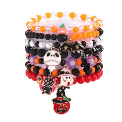 Cute Halloween Pattern Soft Clay Wholesale Bracelets