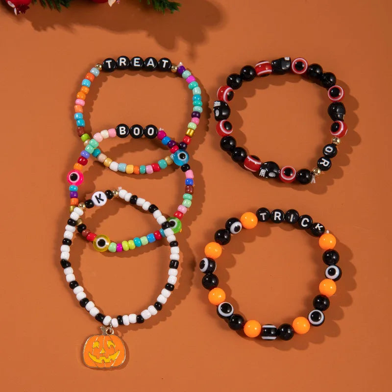 Cute Halloween Pattern Soft Clay Wholesale Bracelets