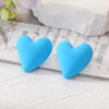 Wholesale Jewelry 1 Pair Cute Heart Shape Alloy Resin Ear Studs