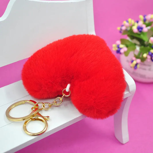 Cute Heart Shape Alloy Women'S Keychain