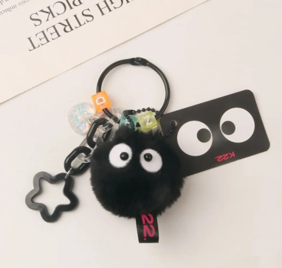 Cute Heart Shape Plush Women'S Bag Pendant Keychain