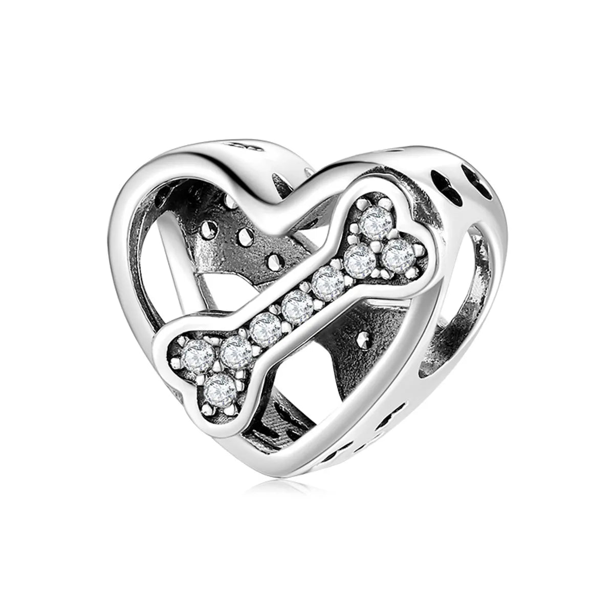 S925 Silver Heart Shape