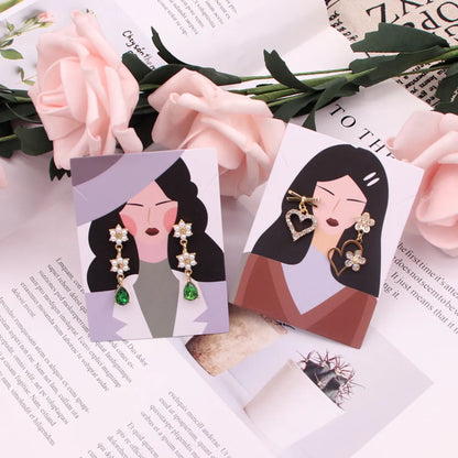 Cute Human Cartoon Paper Jewelry Packaging Cardboard