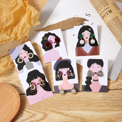 Cute Human Cartoon Paper Jewelry Packaging Cardboard