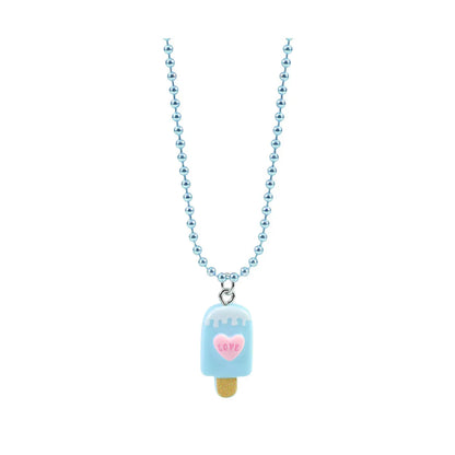 Cute Ice Cream Letter Plastic Resin Girl'S Rings Necklace