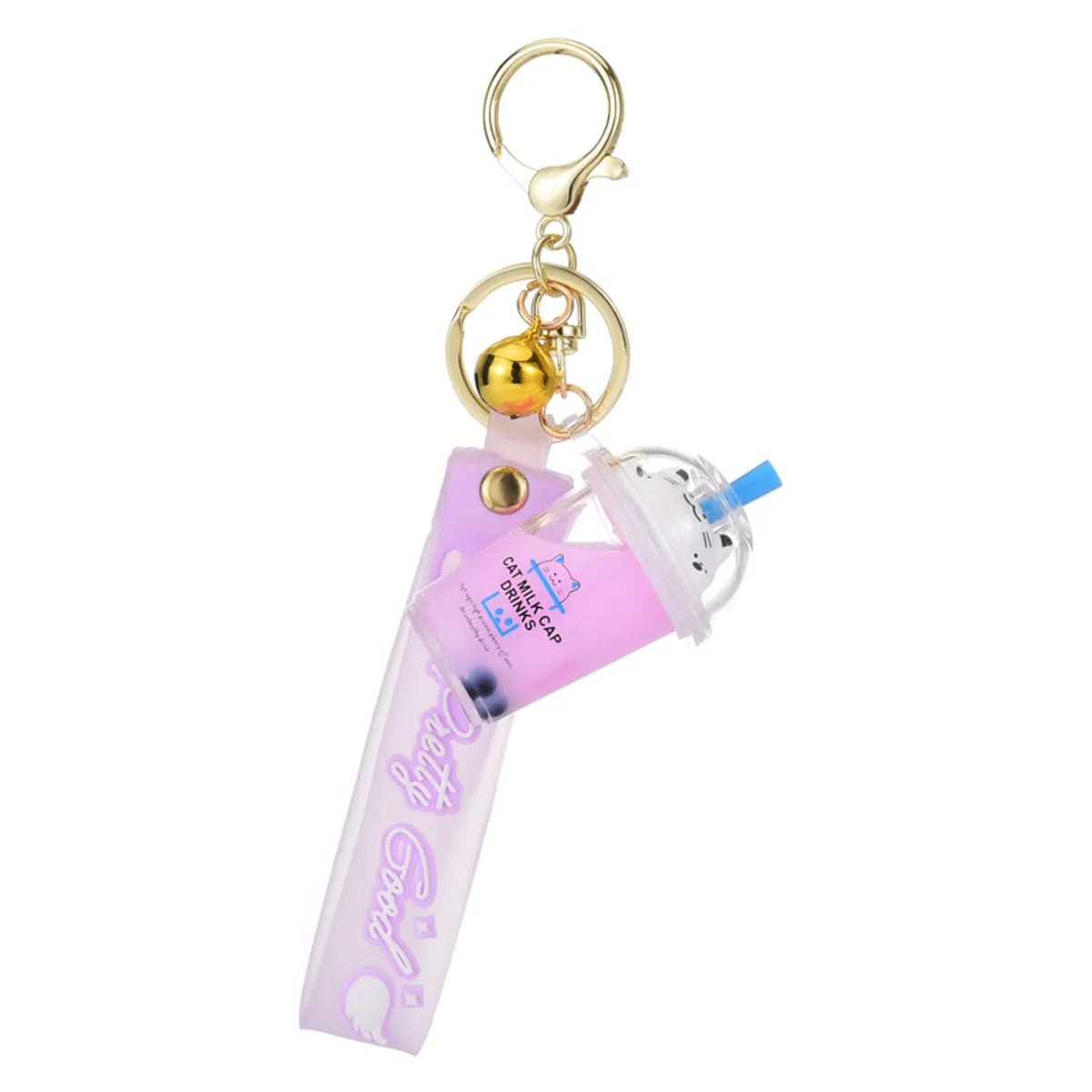 Cute Letter Cup Arylic Women'S Keychain