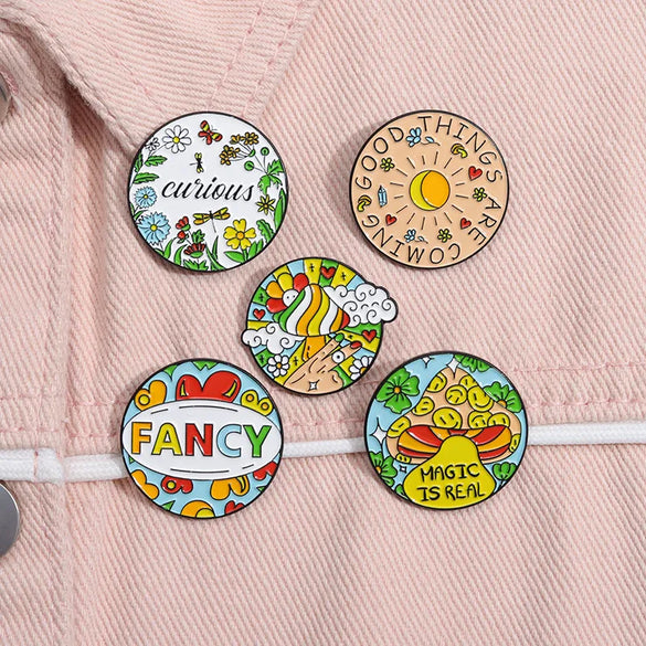 Cute Letter Flower Alloy Plating Unisex Brooches