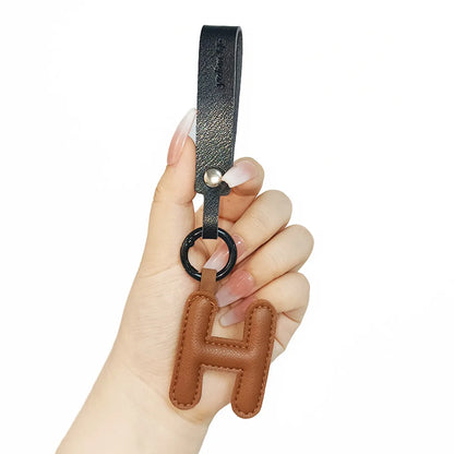 Cute Letter Pu Leather Women'S Keychain