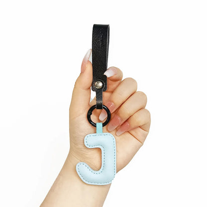 Cute Letter Pu Leather Women'S Keychain