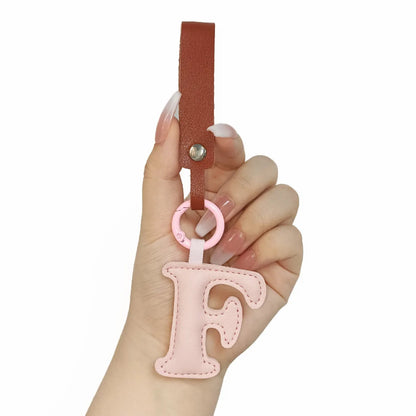 Cute Letter Pu Leather Women'S Keychain