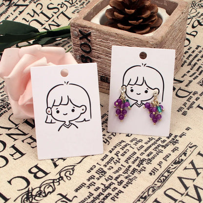 Cute Little Girl Earrings Jewelry Packaging Card