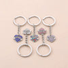 Cute Love Water Drop Bell Resin Keychain Pendant Cartoon Plastic Key Ornament With Semihandcrafted Design