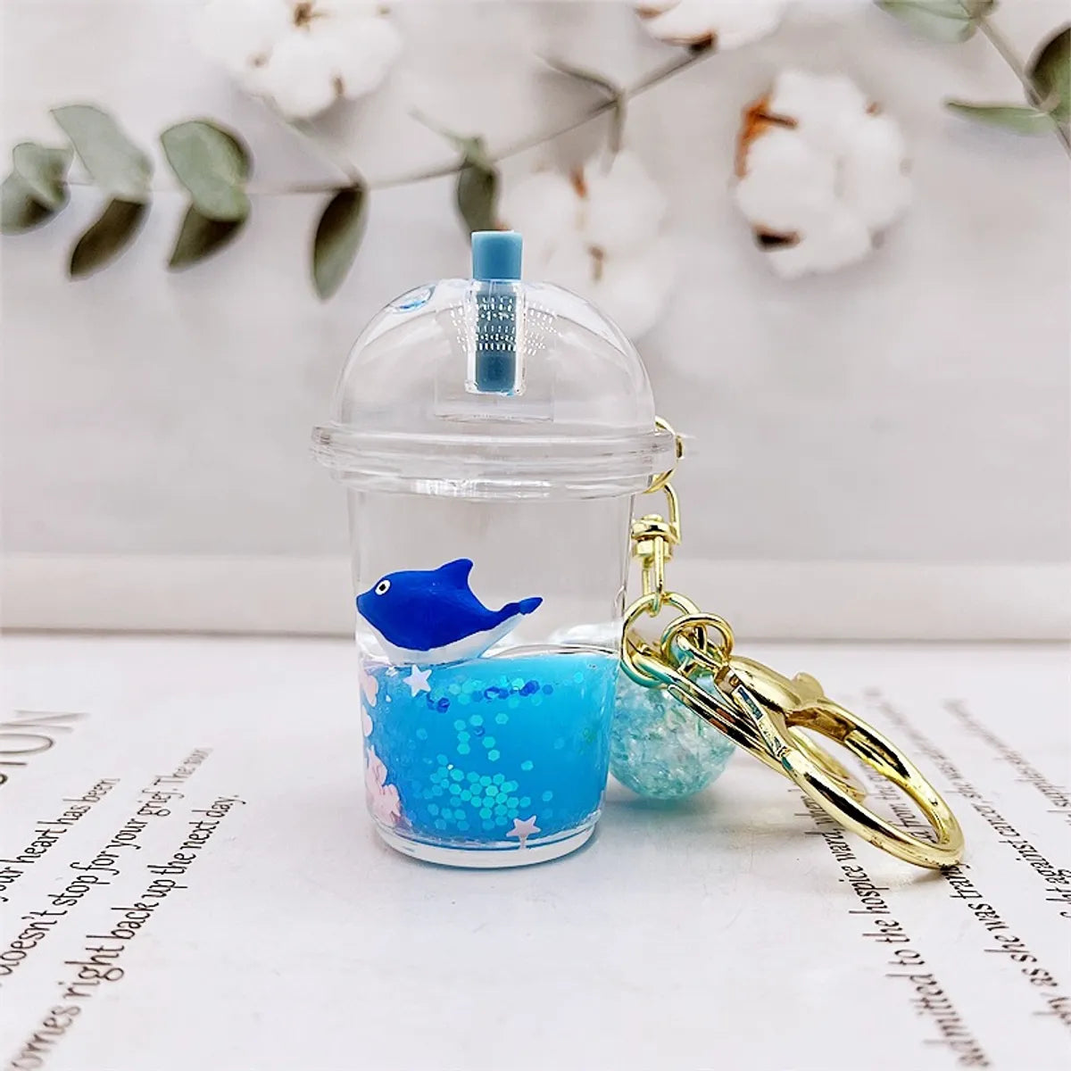 Cute Milky Tea Cup Arylic Women'S Keychain