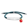 Cute Modern Style Customization Laser Engraving Apple 201 Stainless Steel Rope Cord String String Bracelets Wholesale