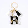 Cute Modern Style Letter Bee Daisy Alloy Resin Epoxy Bag Pendant Keychain