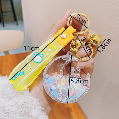 Cute Moon Arylic Patchwork Women'S Bag Pendant Keychain