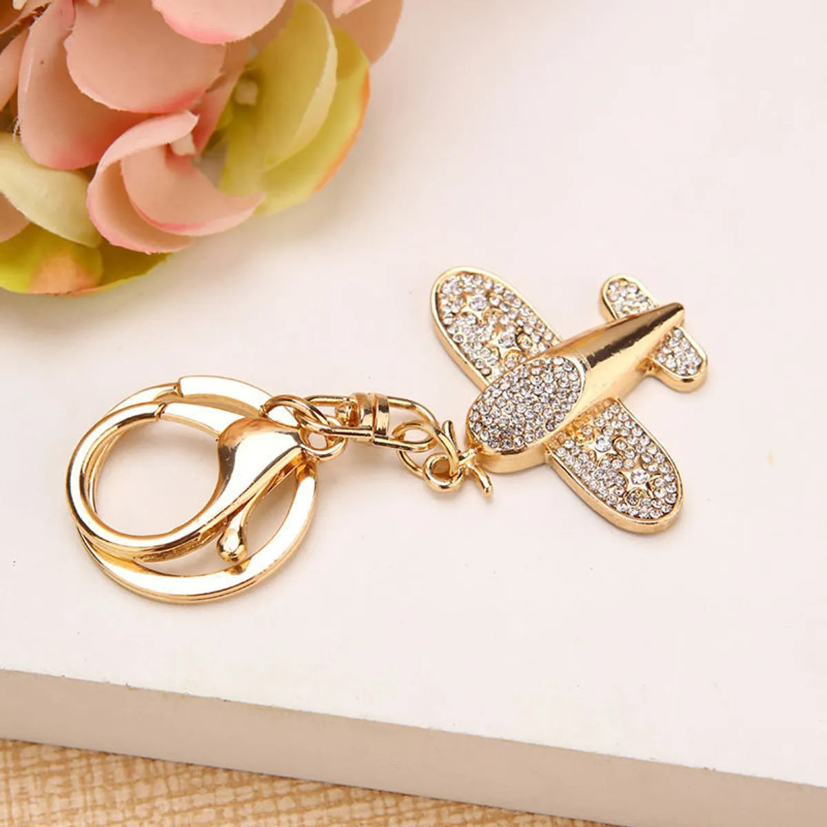 Cute Motorcycle Car Airplane Alloy Unisex Keychain