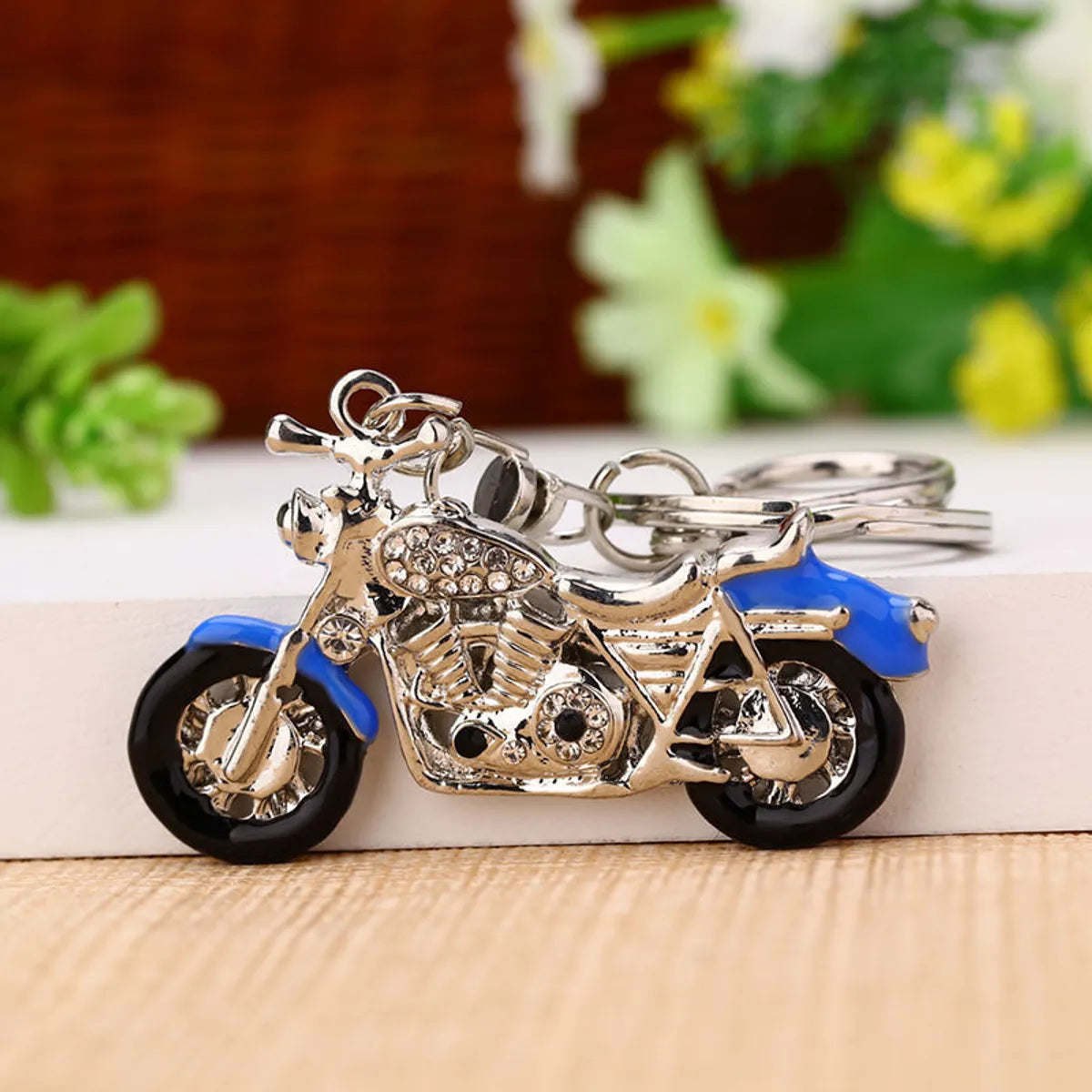 Cute Motorcycle Car Airplane Alloy Unisex Keychain