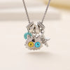 Cute Novelty Sweet Animal Star Heart Shape Rhinestones Alloy Titanium Steel Wholesale Pendant Necklace