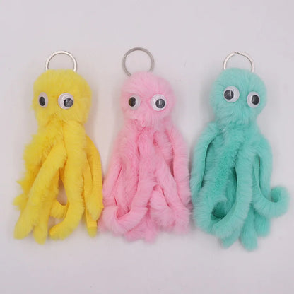 Cute Octopus Alloy Sewing Unisex Keychain 1 Piece