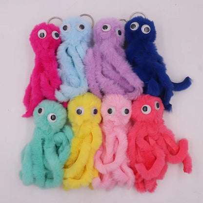 Cute Octopus Alloy Sewing Unisex Keychain 1 Piece