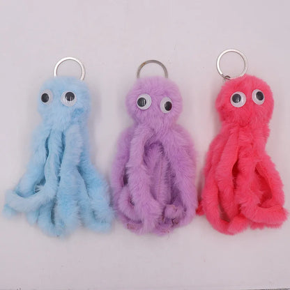 Cute Octopus Alloy Sewing Unisex Keychain 1 Piece