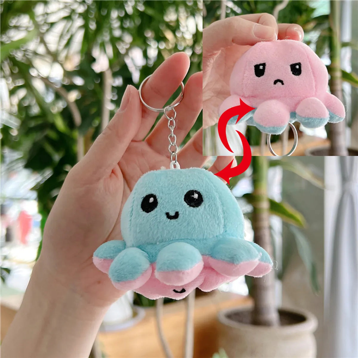 Cute Octopus Pp Cotton Women'S Bag Pendant Keychain