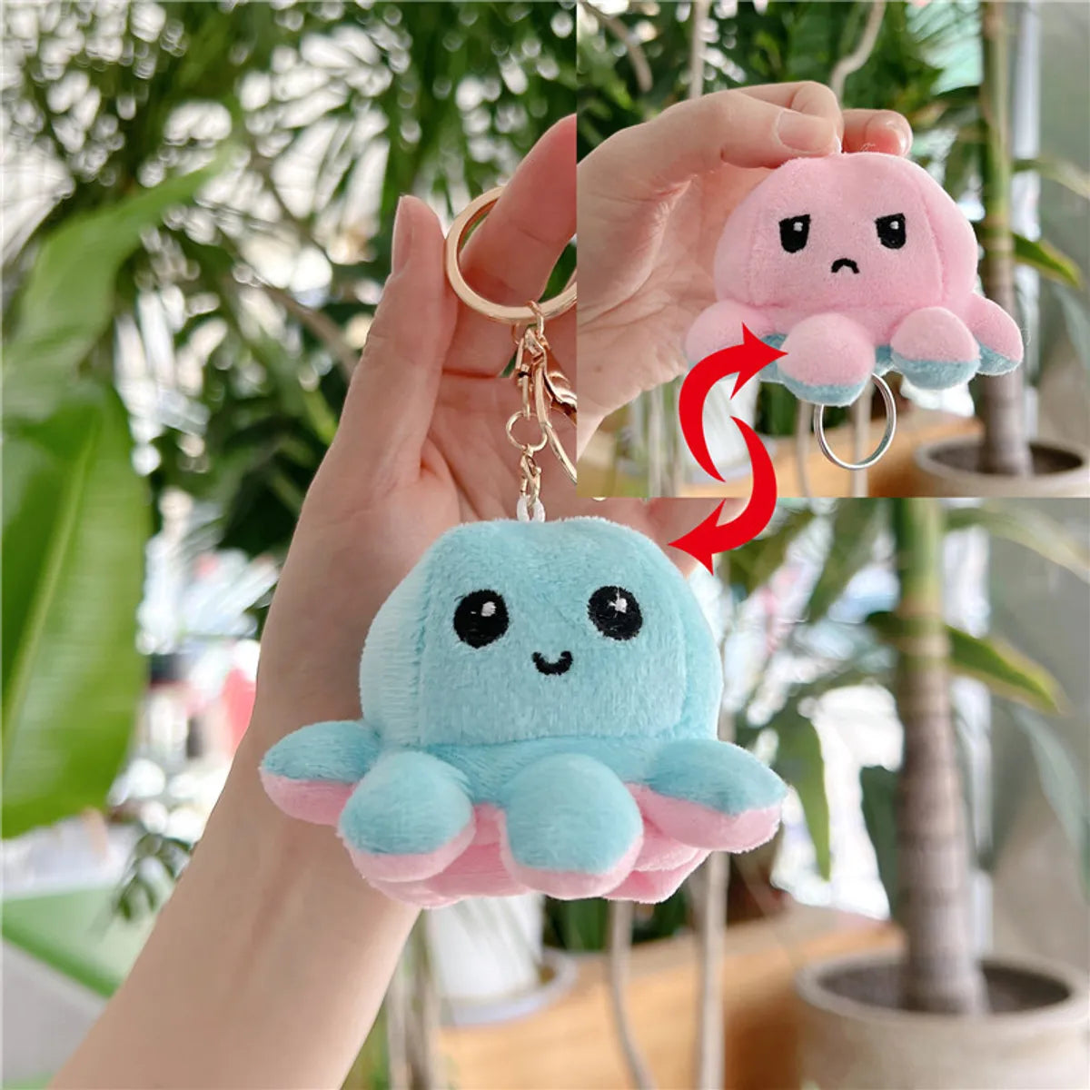 Cute Octopus Pp Cotton Women'S Bag Pendant Keychain