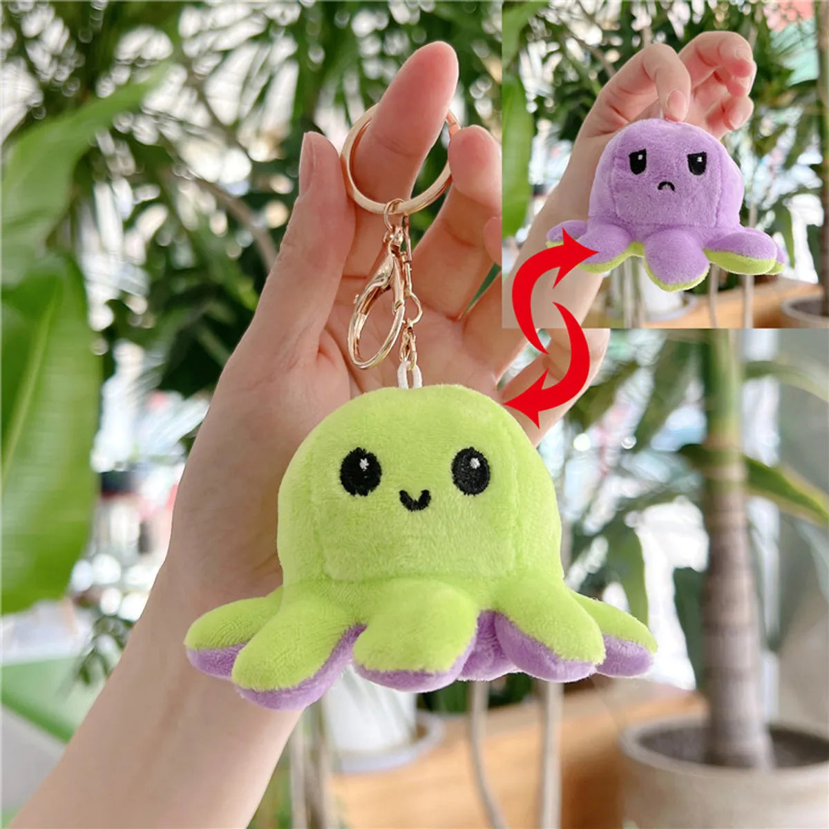 Cute Octopus Pp Cotton Women'S Bag Pendant Keychain