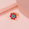 Cute Open Butterfly Ring For Children And Women Adjustable Fun Cartoon Jewelry Alloy Dripping Oil