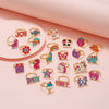 Cute Open Butterfly Ring For Children And Women Adjustable Fun Cartoon Jewelry Alloy Dripping Oil
