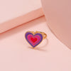 Cute Open Butterfly Ring For Children And Women Adjustable Fun Cartoon Jewelry Alloy Dripping Oil