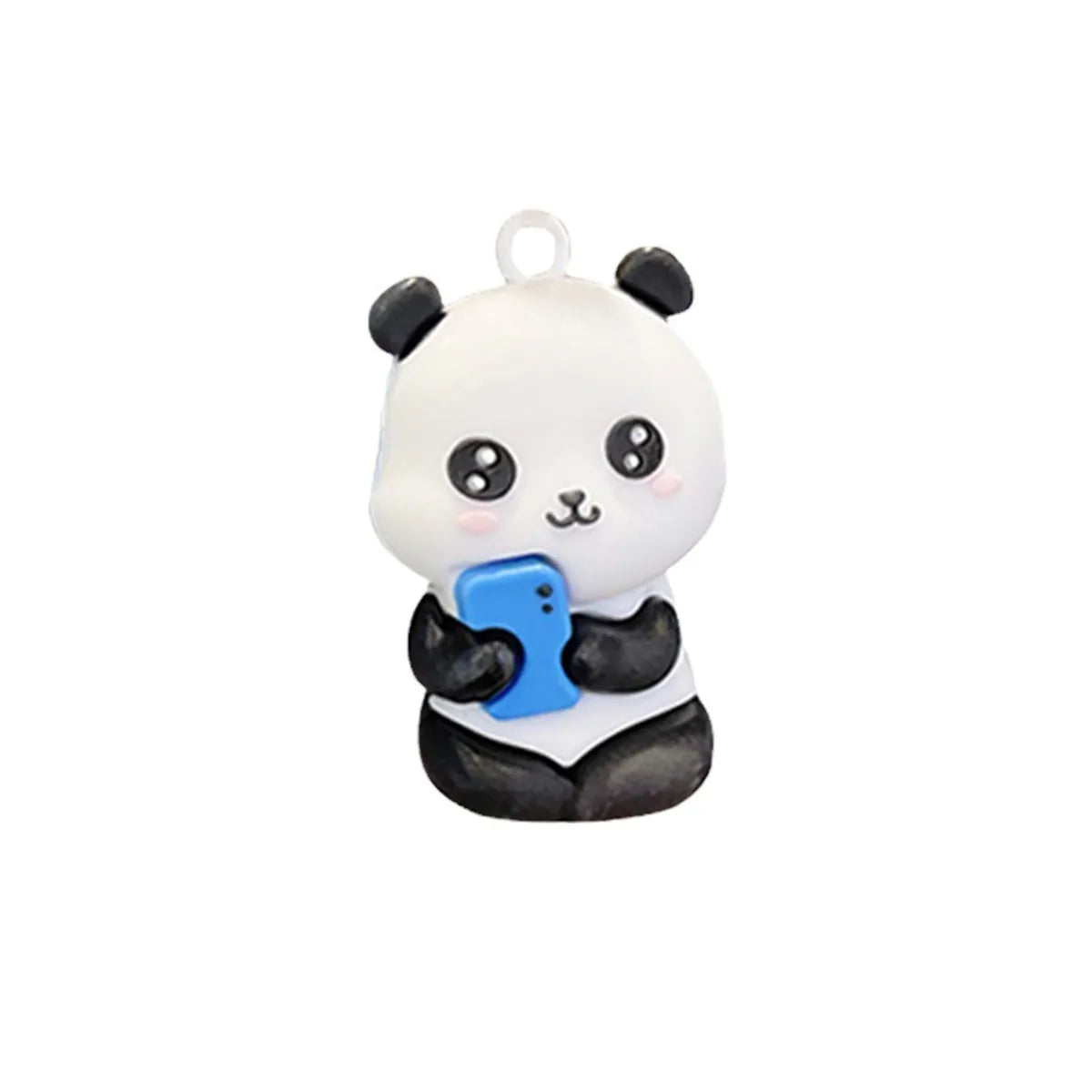 Cute Panda Pvc Metal Unisex Bag Pendant Keychain 1 Piece