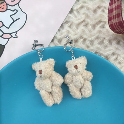 Cartoon Style Animal No Inlaid Earrings