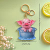 Cute Pastoral Animal Arylic Bag Pendant Keychain