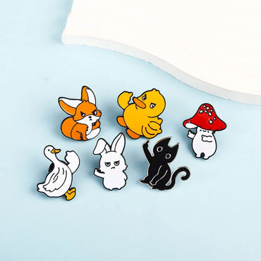 Cute Pastoral Simple Style Animal Alloy Enamel Unisex Brooches