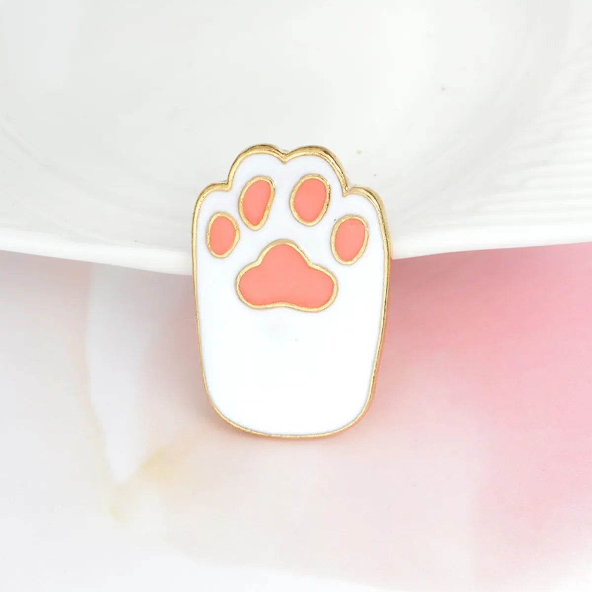 Cute Paw Print Alloy Stoving Varnish Unisex Brooches