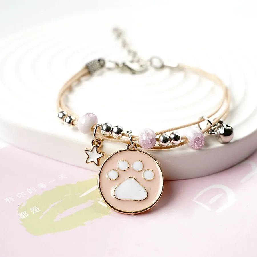 Cute Paw Print Alloy Women'S Bracelets 1 Piece