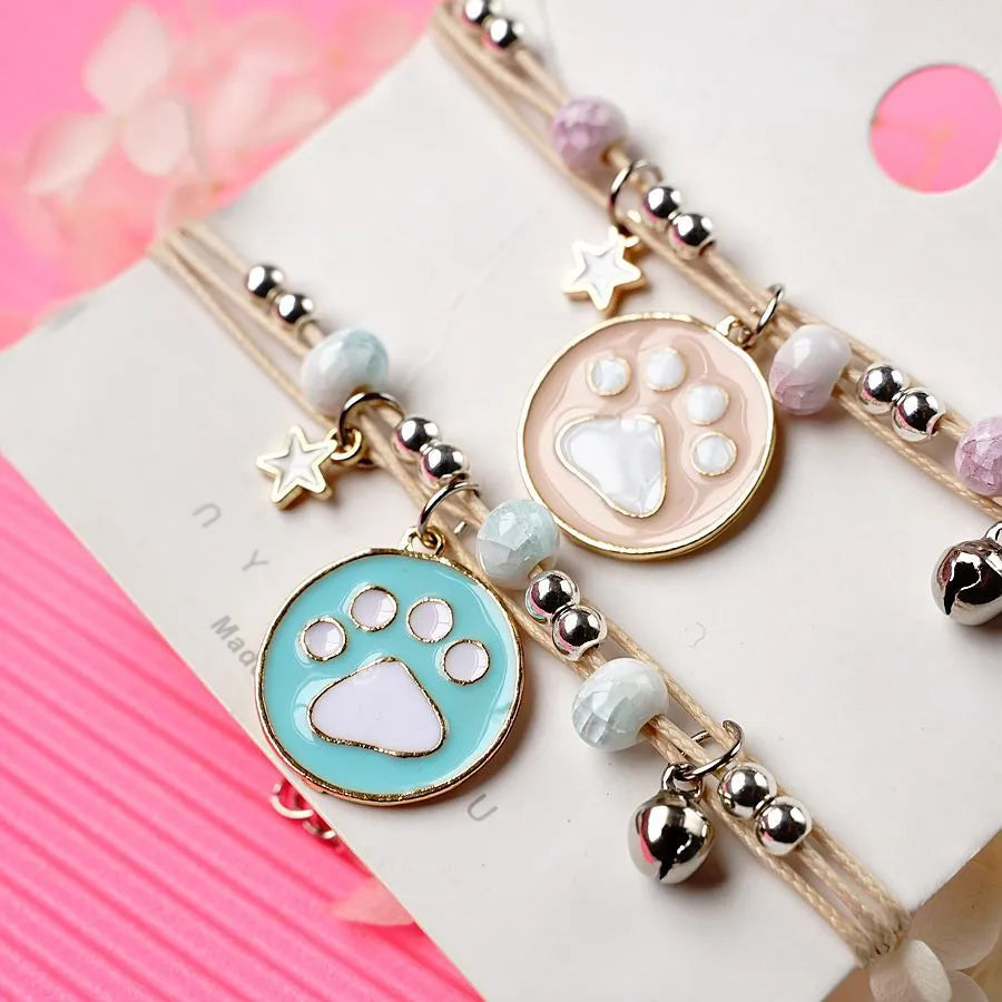 Cute Paw Print Alloy Women'S Bracelets 1 Piece