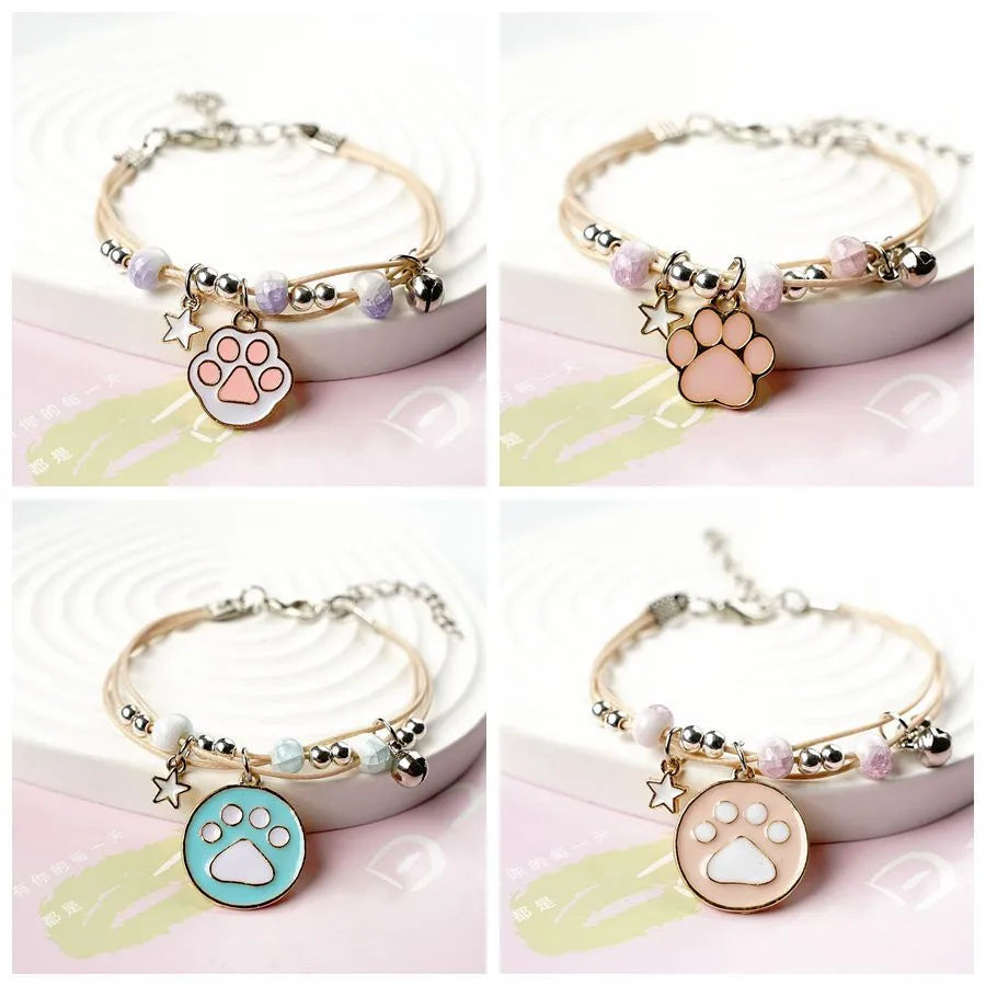 Cute Paw Print Alloy Women'S Bracelets 1 Piece