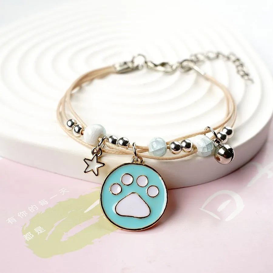 Cute Paw Print Alloy Women'S Bracelets 1 Piece