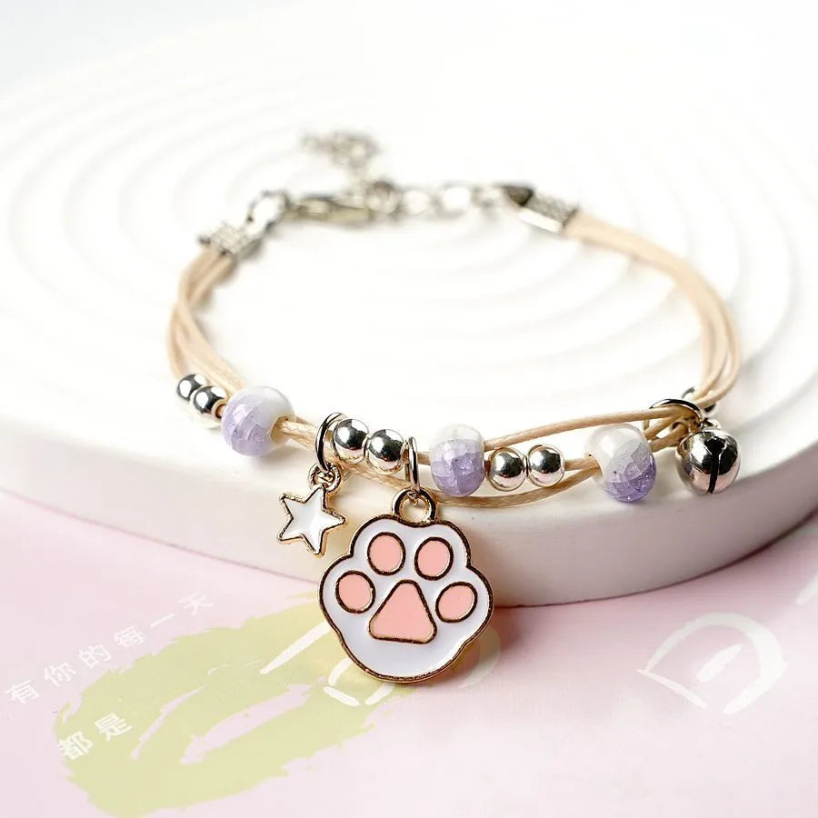 Cute Paw Print Alloy Women'S Bracelets 1 Piece