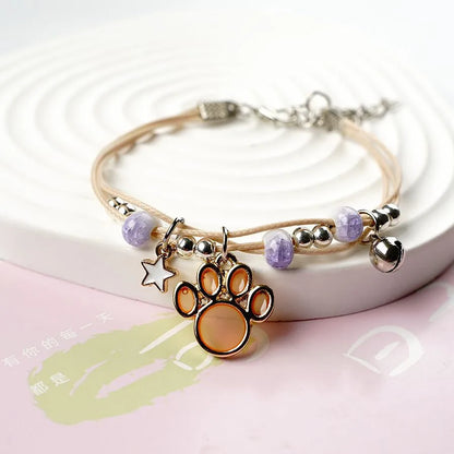 Cute Paw Print Alloy Women'S Bracelets 1 Piece