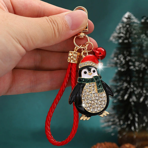 Cute Penguin Christmas Keychain In Zinc Alloy Stylish Animal Bag Charm Accessory For Bags And Handbags
