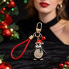 Cute Penguin Christmas Keychain In Zinc Alloy Stylish Animal Bag Charm Accessory For Bags And Handbags