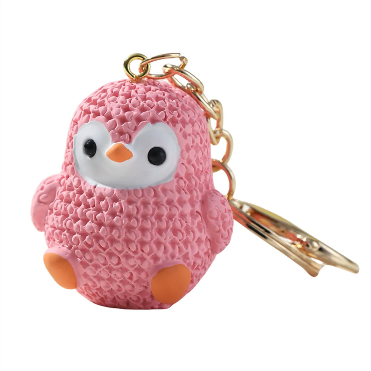 Cute Penguin Resin Women'S Bag Pendant Keychain